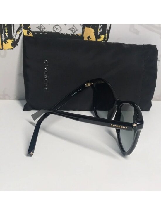New Authentic Givenchy GV7198S Sunglasses – Black Acetate / Gold Hardware main image 12